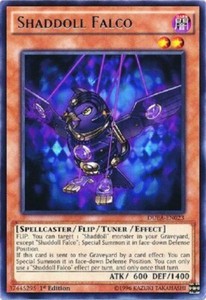Yugioh Shaddoll Falco - Rare - 1st Edition - Plus Free Holographic Card