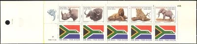 RSA/South Africa 1996 Lion/Leopard/Rhino/Nature/Animals 5v Bklt (n17207) - Image 1 of 2