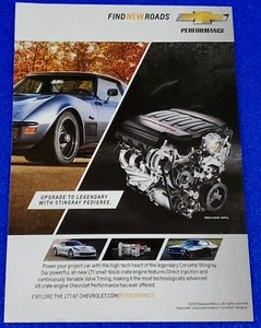 2015 CHEVROLET LT1 SMALL-BLOCK CRATE ENGINE PRINT AD CORVETTE CHEVELLE NOVA C-10 - Bild 1 von 1