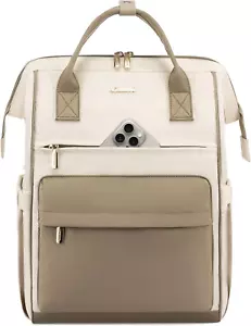 Laptop Backpack for Women, 17 Inch Work Teacher Nurse Bag, Large Capacity Busine - Picture 1 of 12