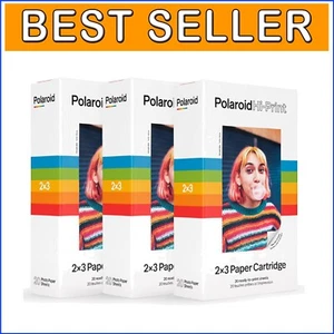 Triple Pack 2x3 Hi-Print Photo Paper - 60 Sheets for On-the-Go Printing - Picture 1 of 9