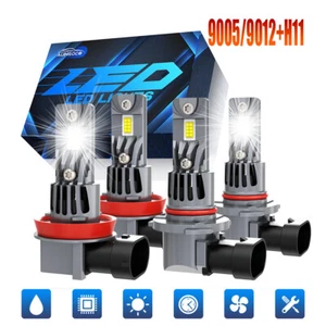For GMC Yukon XL SLT SLE Sport Utility 2015-2021 Full Front LED Headlight Bulbs - Picture 1 of 12