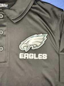 Philadelphia Eagles Men's Super Bowl LIIX Polo Shirt Size Smal Black or Green - Picture 1 of 11