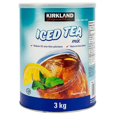 Kirkland Signature Iced Tea Mix Makes 33 1L Instant Drink Cold Natural Taste 3kg • 33.98$