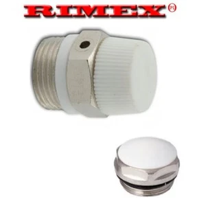 MANUAL RADIATOR AIR VENT BLEED PLUG VALVE  + Radiator Plug 1/2" BSP - Picture 1 of 4