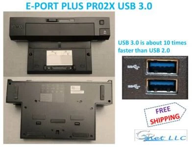 Dell Docking Station USB 3.0 PR02X E-Port Plus Replicator. - Image 1 of 3