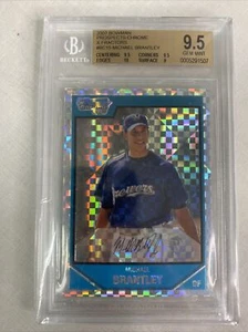 2007 1st Bowman Prospects Chrome X-Fractor #BC15 Michael Brantley /275 BGS 9.5 - Picture 1 of 3
