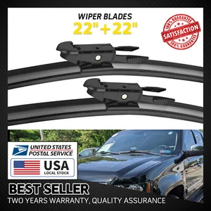 Front Windshield Wiper Blade For Cadillac ESCALADE 2007-2013 22" 22" All-Season - Picture 1 of 14