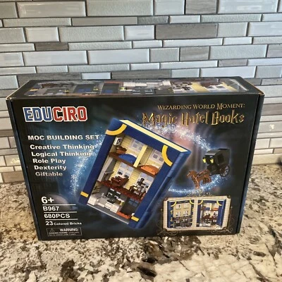 Toys Building Blocks Set with Sherlock Holmes Book City Harry potter Magic Hotel - Image 1 of 4