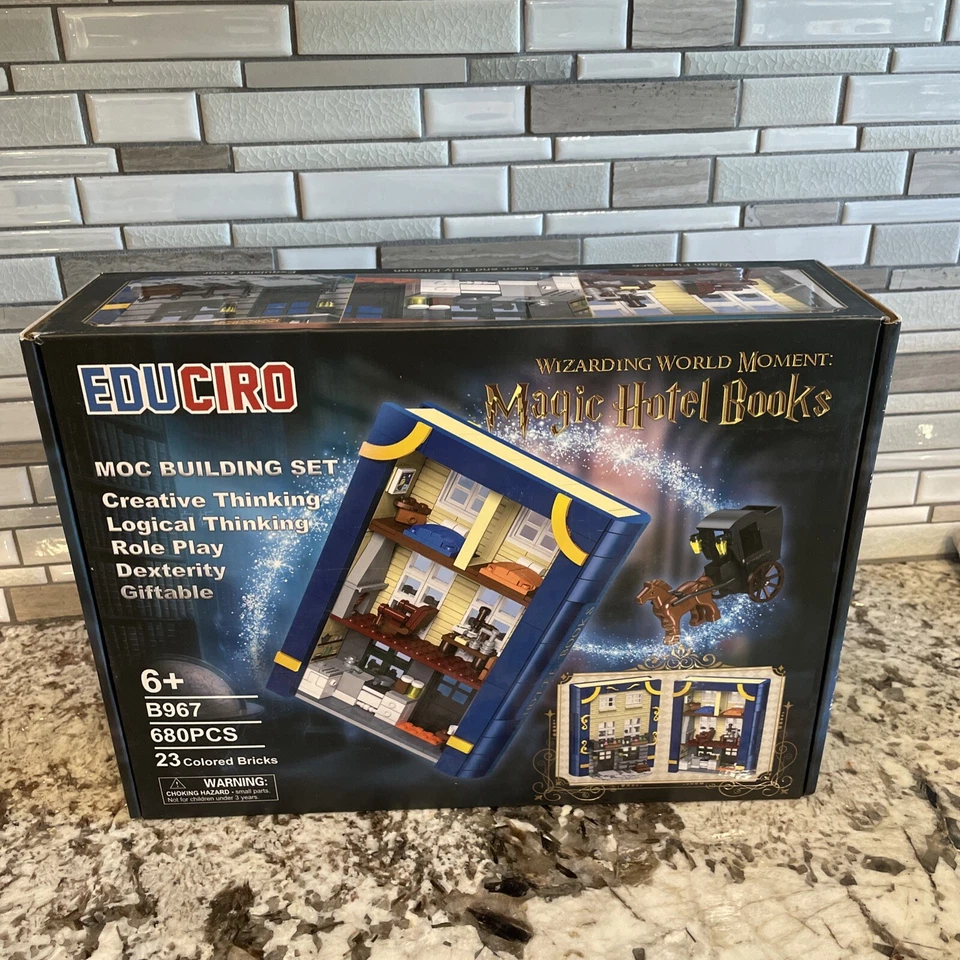 Toys Building Blocks Set with Sherlock Holmes Book City Harry potter Magic Hotel - Image 1 of 4