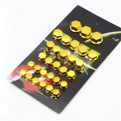 Motorcycle Parts Screw Nut Bolt Cap Cover Plastic Chrome Plating Cap Accessories - Imagem 1 de 4