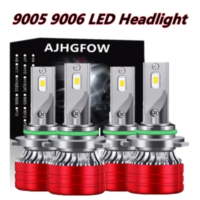 For Cadillac 60 Special 1993 9005 9006 LED Headlight Bulbs 6000K Super Bright - Image 1 of 4