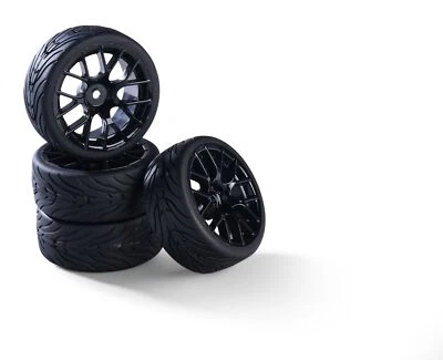 CARSON RADSATZ "Y-DESIGN" SCHWARZ MAßSTAB 1:10 26MM FÜR TAMIYA TT01 TT02 # 50090 - Bild 1 von 4