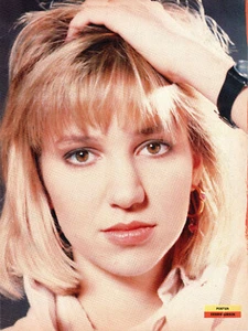 DEBBIE GIBSON 8" x 10" Mini Pin-Up from 80s U.K. Magazine Out of the Blue Era #2 - Picture 1 of 1