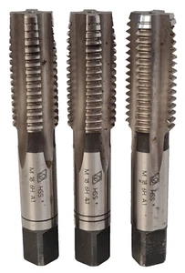 HSS M18 6H A1 Threading Taps Metalworking Engineering x3 - Picture 1 of 8