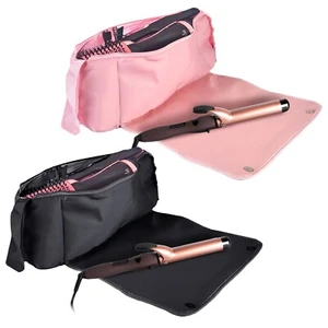 Hair Tools Travel Bag with Heat Resistant Mat for Flat Irons Straighteners - Picture 1 of 20
