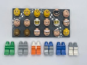 Lego Heads and Legs Brand New Lot of 24 Minifigure Batman Male Female head - Picture 1 of 1