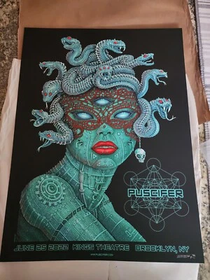 Puscifer Brooklyn NY 6/25/22 Poster Kings Theatre 125/200 S.E. EMEK UNSIGNED - Image 1 of 4