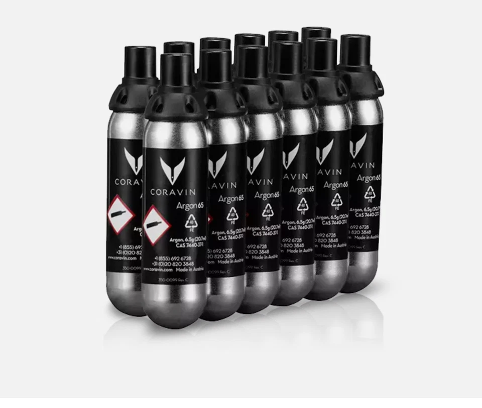 Coravin 1000 Argon Gas Capsules (pack of 12) Black - Image 1 of 1