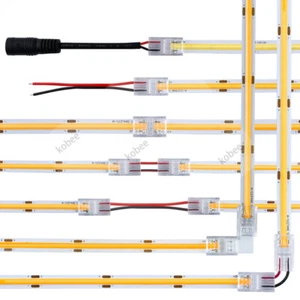 5pc 2pin COB LED Strip Light Connector Extension Wire Terminal Fixed Clamp Clips - Picture 1 of 21