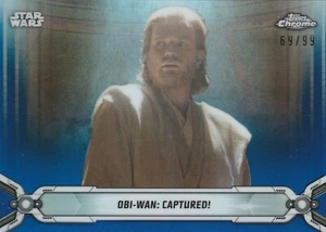 2019 Star Wars Chrome Legacy Obi-Wan: Captured! Blue Refractor 41 /99 - Picture 1 of 1