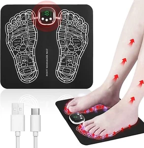 Alfombra plegable masajeador de pies EMS con 8 modos y 19 niveles de intensidad alivio del dolor - Imagen 1 de 3