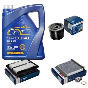 BOSCH Inspektionspaket 5L MANNOL Special Plus 10W-30 für Mitsubishi Grandis 2.4 - Bild 1 von 12