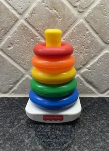 FisherPrice Rock-A-Stack #1050 Complete Plastic Stacking Rings Toy Vintage - Picture 1 of 7