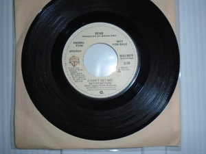 DEVO (I Can't Get Me No) Satisfaction mono/stereo promo Warner Bros1978 45RPM 7" - Picture 1 of 2