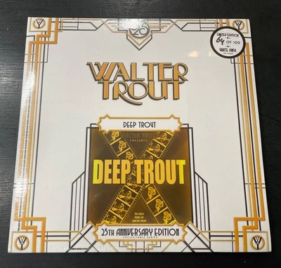 WALTER TROUT - Deep Trout -  - 25th Anniv. ltd 100 ONLY WHITE 2XLP *SEALED* - Image 1 of 4