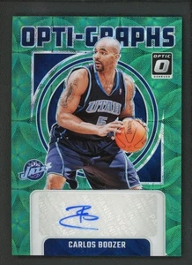 2024-25 CARLOS BOOZER 01/25 AUTO PANINI DONRUSS OPTIC CHOICE GREEN OPTIC GRAPHS - Picture 1 of 2
