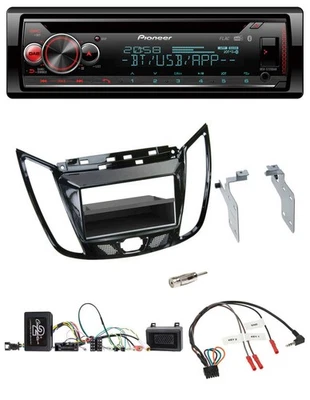 Pioneer Lenkrad DAB CD Bluetooth USB Autoradio für Ford C-Max Kuga Klavierlack s - Bild 1 von 4