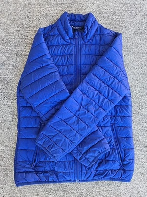 Brooks Brothers Thermore Puffer Jacket M Blue Quilted Lightweight Coat Women's  - Image 1 of 4