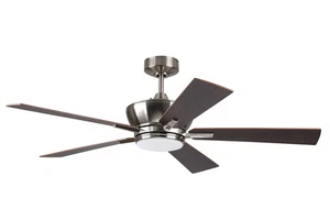 Litex Industries - Wendling 52” Brushed Nickel Finish Ceiling Fan with 5 Reve... - Picture 1 of 3