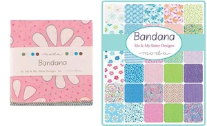 Moda Fabric Charm Pack - Bandana - Precut Cotton Squares - Quilting Fabric - Picture 1 of 2