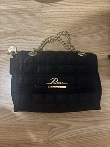 River Island Black Crossbody Shoulder Bag for Party/Evening with gold hardware - Picture 1 of 11
