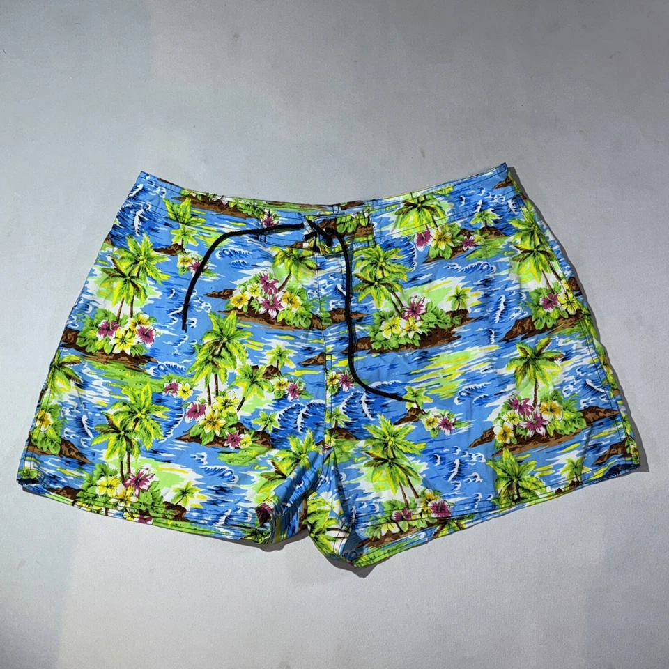 Pantalones Cortos de Natación Catalina Island Tropical Luau Board para Mujer XL DE COLECCIÓN Playa Foto 1 de 4