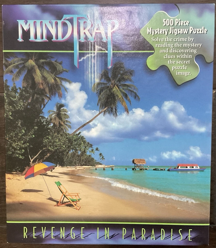 MINDTRAP: VENGANZA EN EL PARAÍSO 500 PIEZAS MISTERIO ROMPECABEZAS Foto 1 de 2
