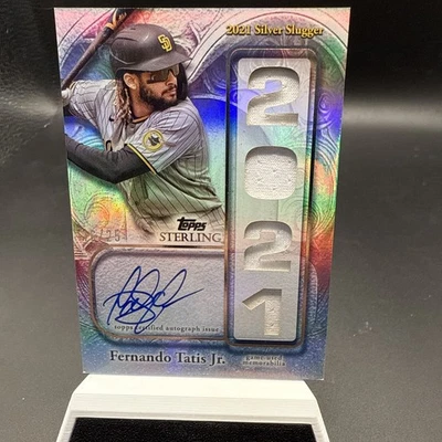 FERNANDO TATIS JR. 2025 TOPPS STERLING 2021 SLUGGER PATCH AUTO /25 - Image 1 of 2