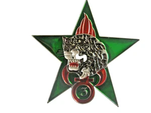 LEGION 3°REI BREVET COMMANDO ECLAIREUR JUNGLE ( TRANSLUCIDE + NUMEROTE 06 ) - Picture 1 of 2