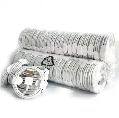 【100-Pack]Charging Cable Charger Cord for Apple iPhone13 12 XR X XS MAX 8 7 6 6S - Image 1 of 4