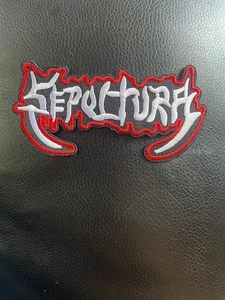 Sepultura Patch Bands badges Sew on Embroidered Patch Rock Punk Jacket Metal - Picture 1 of 2