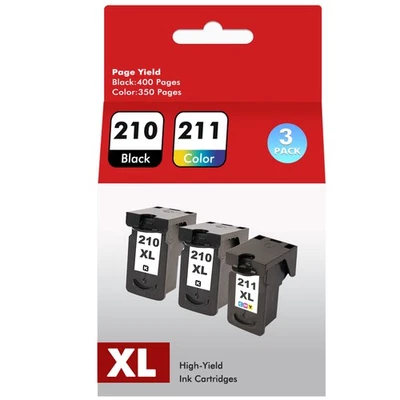 PG-210XL CL-211XL Ink compatible for Canon PIXMA MX320 MX330 MX340 MX360 Lot - Image 1 of 4