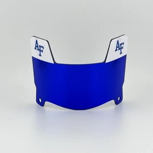 Air Force Falcons - Dark Blue Chrome Mini Football Helmet Visor W/ Blue Clips - Picture 1 of 2