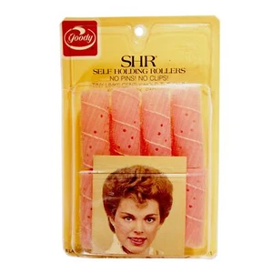 Goody : SHR Self Holding Hair Rollers - Large Pink Set of 8 - no pins, no clips  - Picture 1 of 2