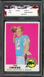 1969 Topps Bob Griese #161 Mint 9 Miami Dolphins Super Bowl HOF - Picture 1 of 2