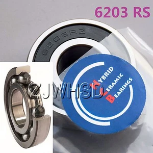 6203 2RS Si3N4 Hybrid Keramik Kugellager Gummi versiegelt 17x40x12mm Nabe - Bild 1 von 1