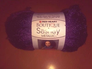 Red Heart   Sashay Metallic    Amethyst - Picture 1 of 1