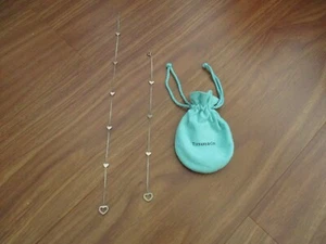 Tiffany & Co. Elsa Peretti Open Heart Pendant Chains Sterling Silver 925 w/ Bag - Picture 1 of 13