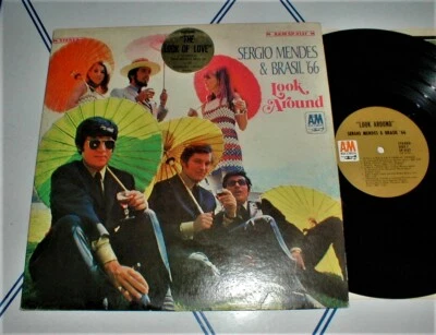 SERGIO MENDES & BRASIL '66 Orig 1966 "Look Around" LP w Look Of Love STICKER NM- Foto 1 de 3